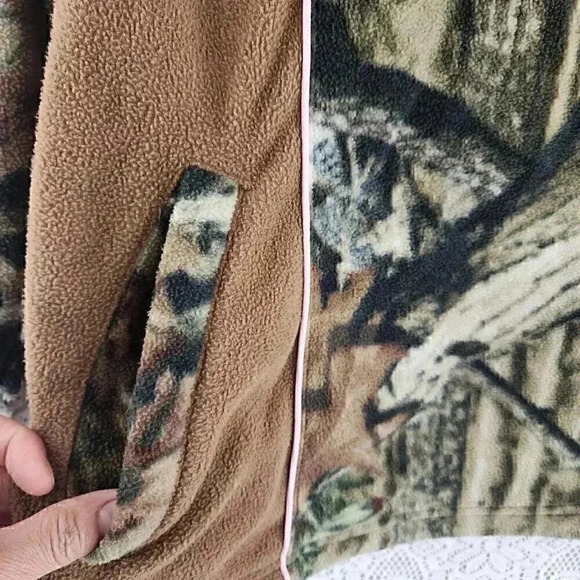 Break Up Infinity Mossy oak Camo Zip up Pullover Women's Sweatshirt XL - Picture 5 of 9